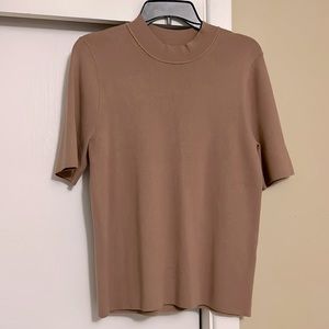 NWOT Never Worn Banana Republic Short Sleeve Sweater Mock Turtleneck Size L